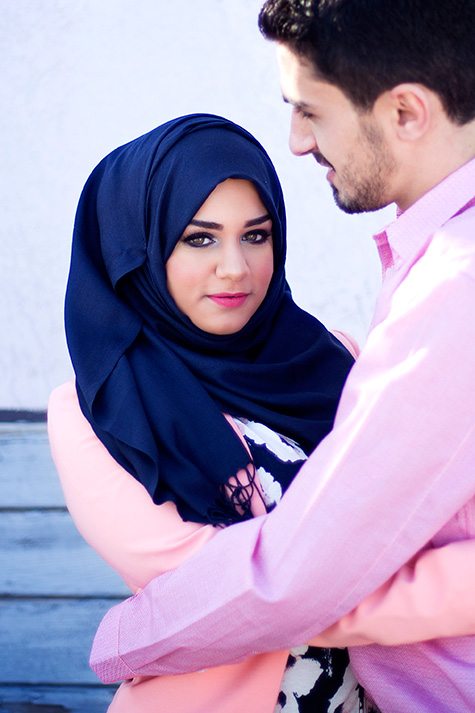 Engaged Lebanese couple